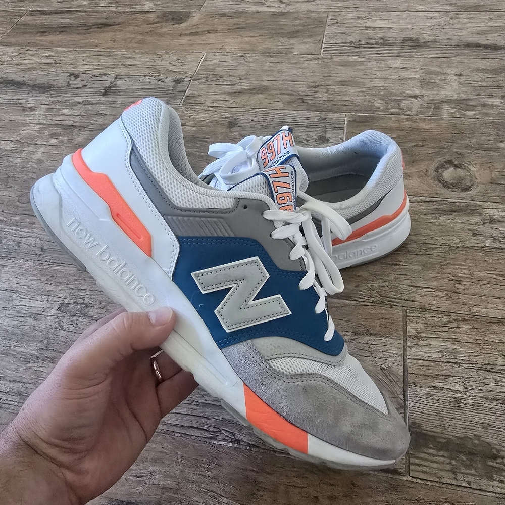 New Balance Kids' Blue and Gray Sneakers